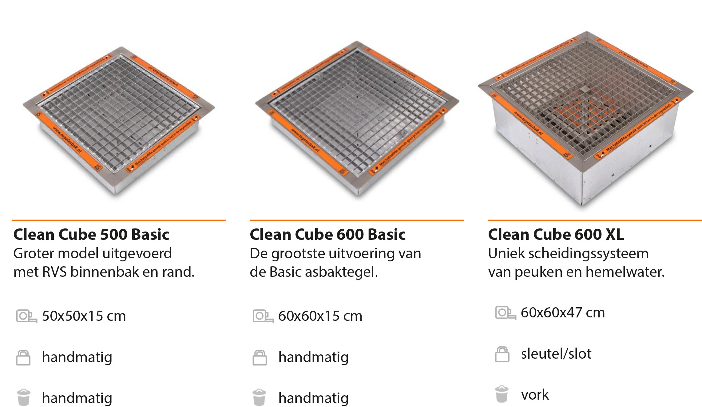 Clean Cube 500 en 600 Modellen